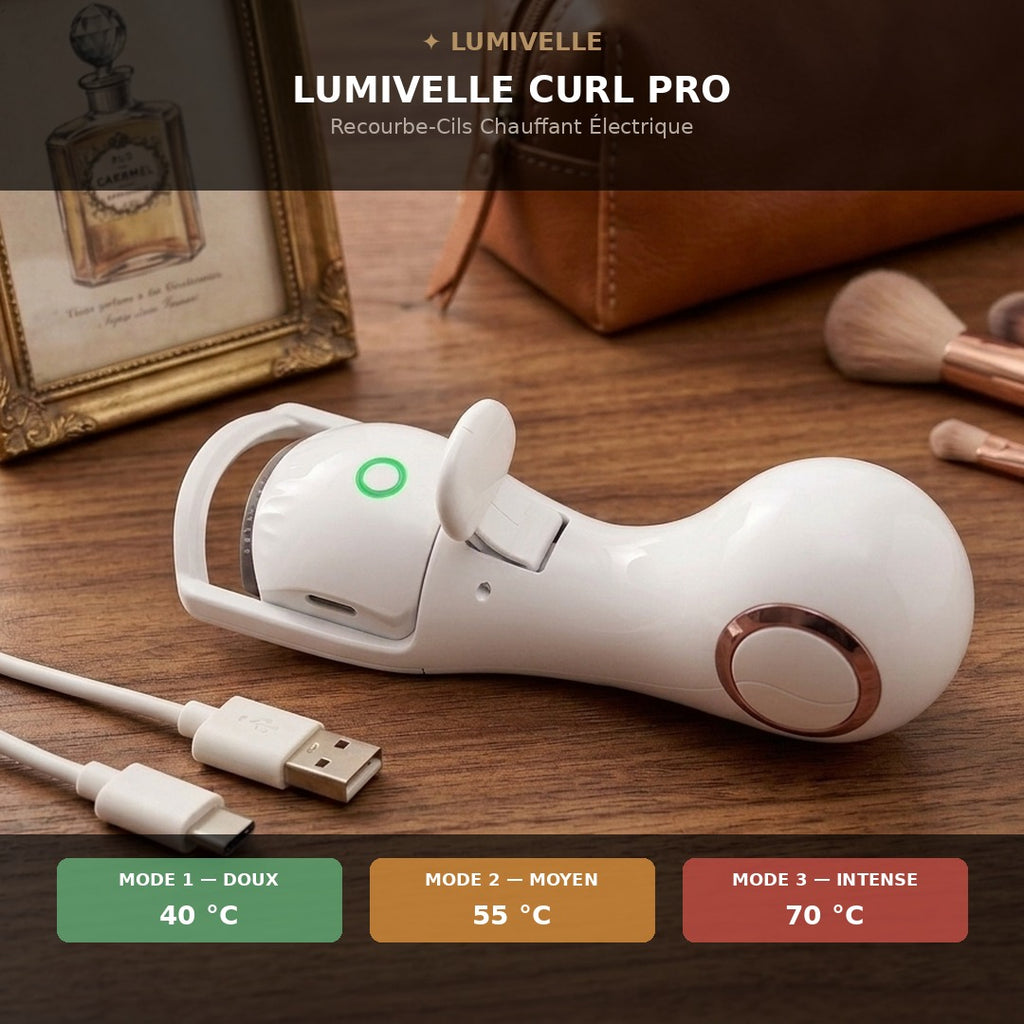 Lumivelle Curl Pro — 3 modes de température